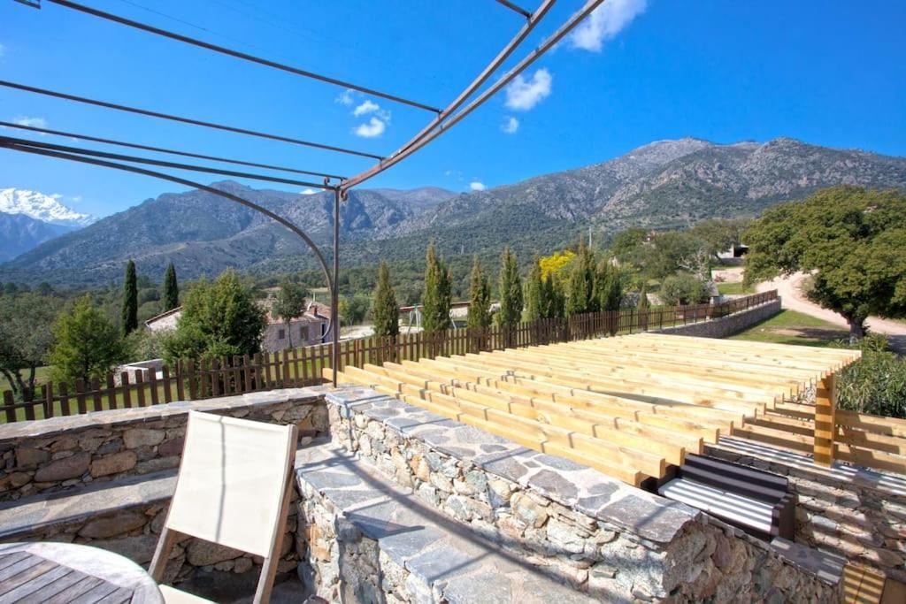 Le Capu Biancu-Location Avec Vue Proche Des Gorges De L Asco Entre Mer Et Montagne Moltifao Exteriér fotografie